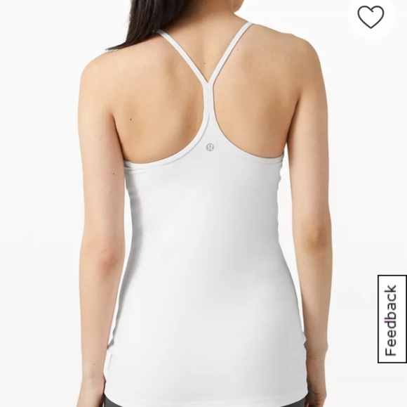 lululemon athletica Tops - Lululemon Power Y Women's White  Tank Top Size 6